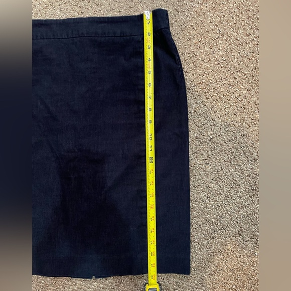 J.Crew Pencil Skirt Women's Size 6 Black 98% Cotton Stretch Ribbed - Picture 10 of 10